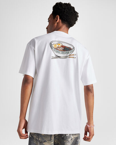 Ramen T-Shirt White, Back View