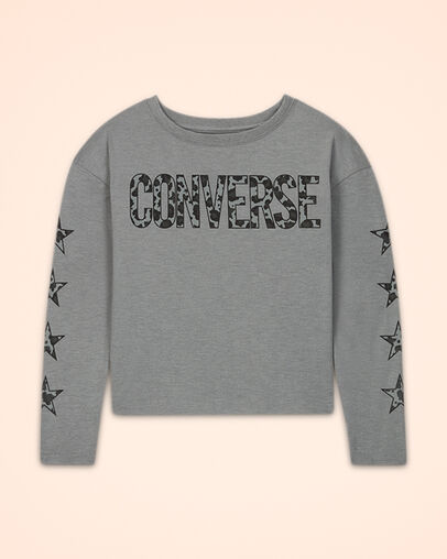 Leopard Star Dolman Dk Grey Heather