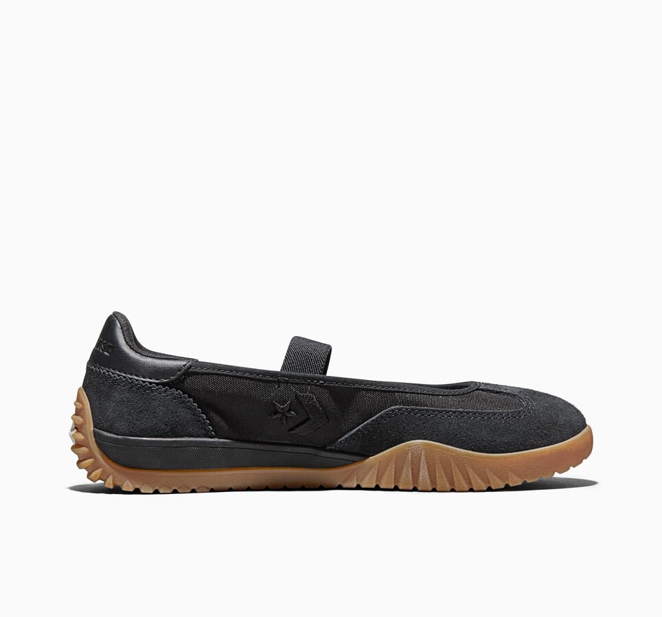 Run Star Trainer Ballet Flat Black/Black/Gum