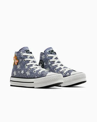 Converse x Coraline Chuck Taylor All Star EVA Lift Platform Fresh Blueberry/Black, Outer Side View