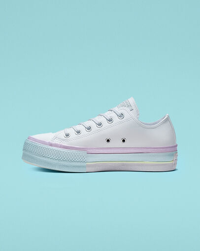 Intergalactic Fade Chuck Taylor All Star Platform White/Lilac Mist/Polar Blue