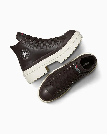 Chuck Taylor All Star Lugged Heel Platform Waterproof Leather Mudguard/Mudguard/Egret