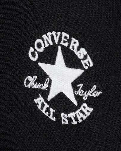 Chuck Taylor Patch Full-Zip Hoodie Black, Full Body View