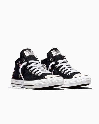 Chuck Taylor All Star Madison Cherry Blossoms Black/White/Rough Raspberry