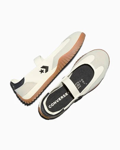 Run Star Trainer Ballet Flat Egret/Black/Gum