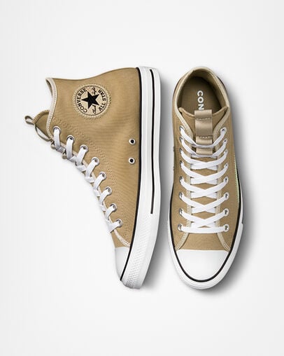 Chuck Taylor All Star Earth Tones Roasted/Beach Stone, Top and Side View