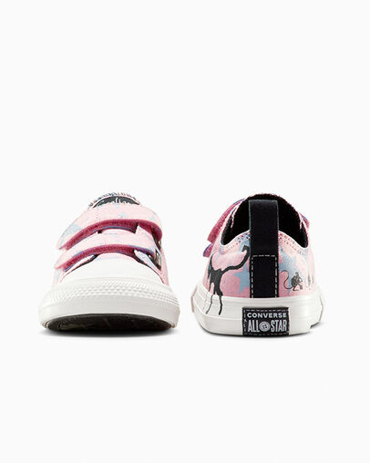 Converse x Coraline Chuck Taylor All Star Easy On Lotus Pink/Black/Fossilized, Heel View