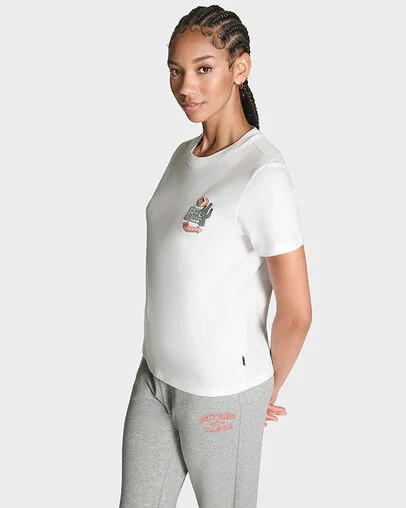 Motel T-Shirt White, Full Body View