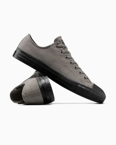CONS Chuck Taylor All Star Pro Suede Sharkskin/Black/Sharkskin, Detail Angle View