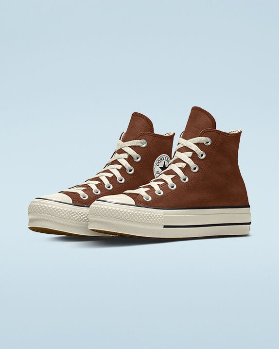 brown converse womens