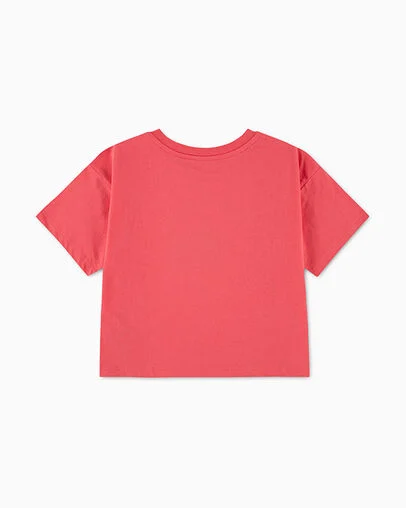 Chuck Taylor Patch Relaxed Short Sleeve T-Shirt Cherry Balm Pink, Back View