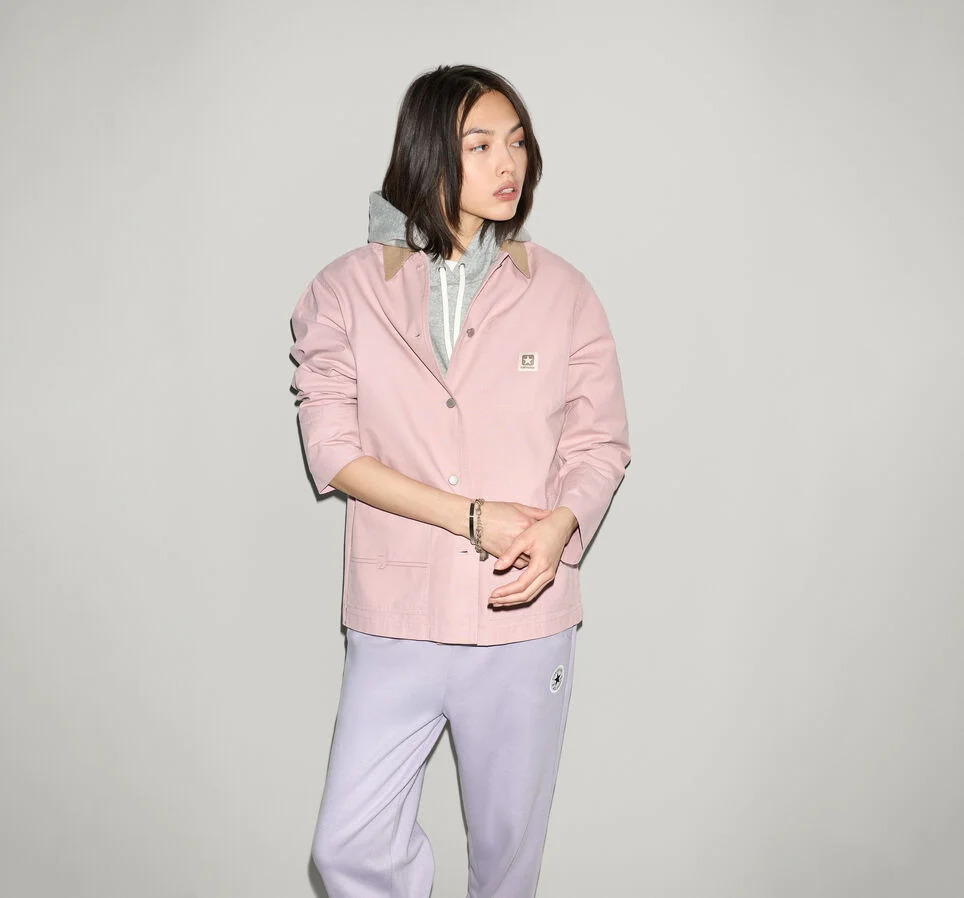 Box Star Relaxed Chore Jacket Petal Pit
