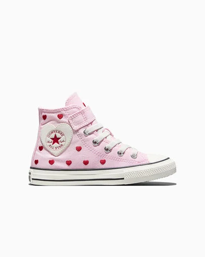 Chuck Taylor All Star Easy-On Valentine's Day New Found Bloom Pink/Vintage White/Black, Outer Side View