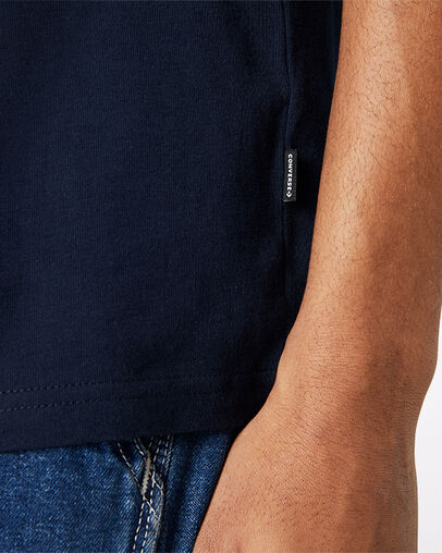 Stacked Logo Tee Obsidian