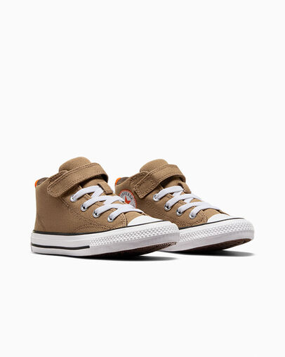 Chuck Taylor All Star Malden Street Hot Tea Brown/Orange/White, Top and Side View