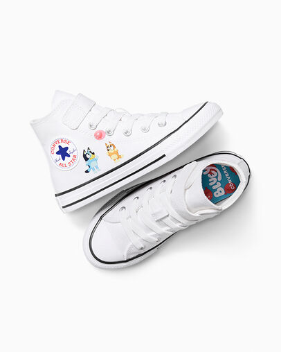 Converse x Bluey Chuck Taylor All Star Easy-On Blue/Multi/White, Angled View