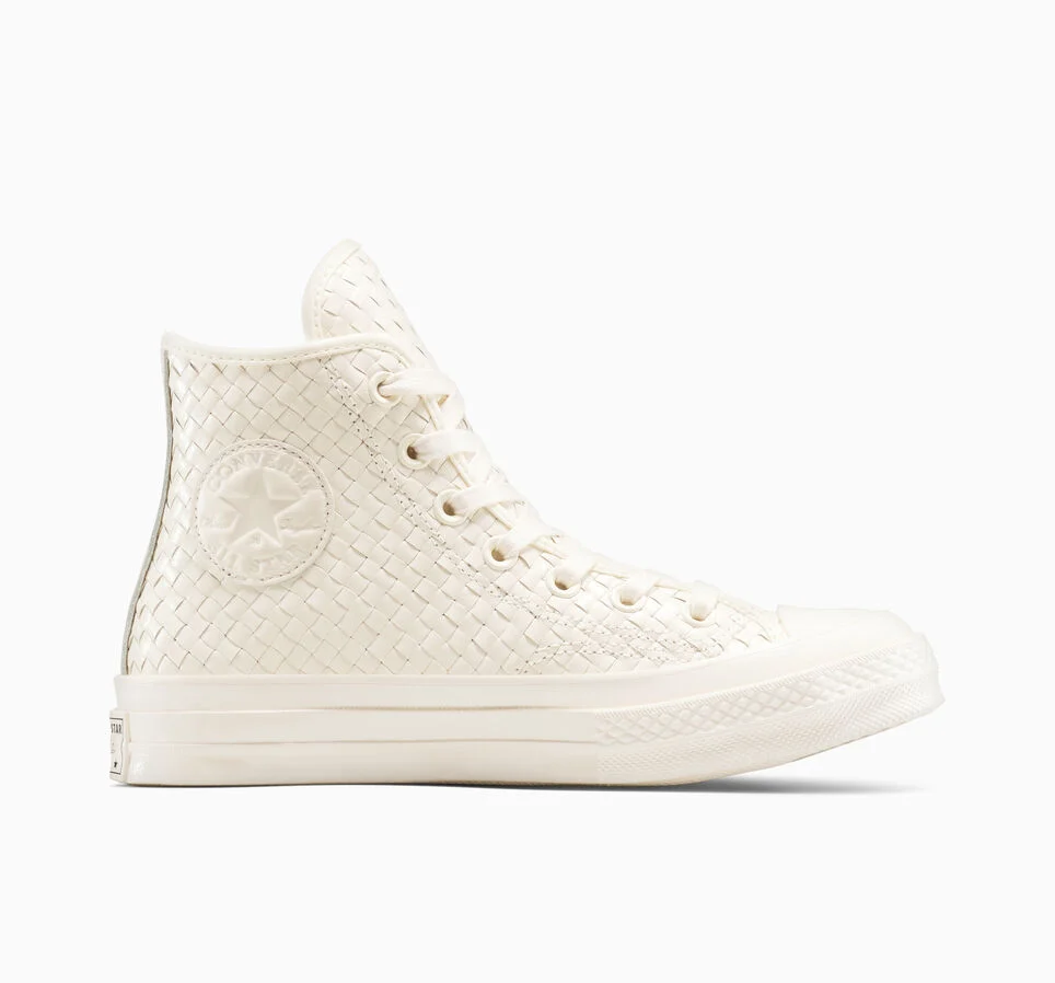 Chuck 70 Woven Leather Egret/Egret/Egret