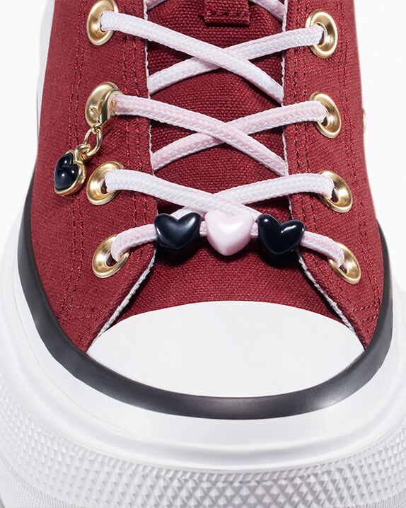 Chuck Taylor All Star Double Stack Platform Heart Charm Unisex