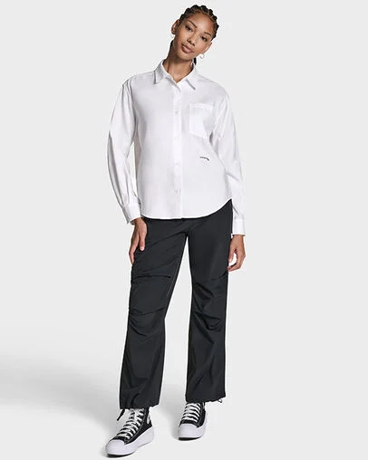 Loose Striped Oxford White 10A