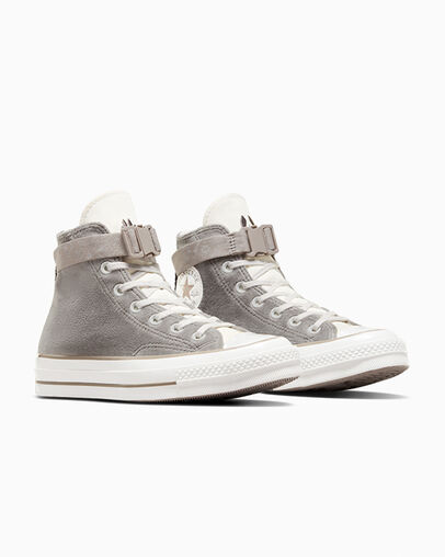 Chuck 70 Dog Inspired Origin Story Grey/Vintage White, Top and Side View