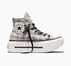Chuck Taylor All Star Lift Double Stack Plaid & Lace Pavemint/Egret/Black