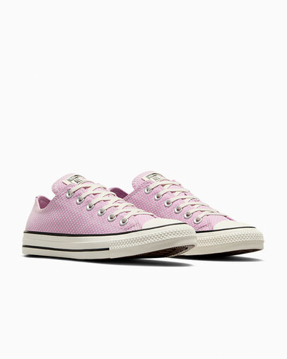 Chuck Taylor All Star Checkered Classic Amethyst/Egret/Black, Top and Side View