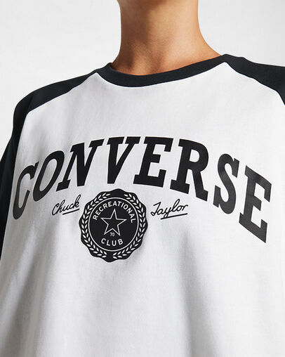 Retro Cropped T-Shirt White, Detail View