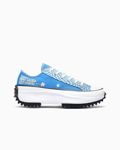Run Star Hike Platform Good Vibes Blue Slushy/Donut Glaze/Egret, Outer Side View