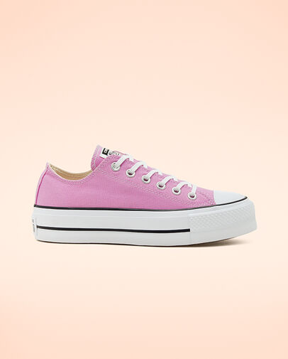 Seasonal Color Platform Chuck Taylor All Star Peony Pink/White/Black
