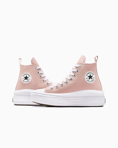 Chuck Taylor All Star Move Platform Canvas Static Pink/White/Black, Detail Angle View
