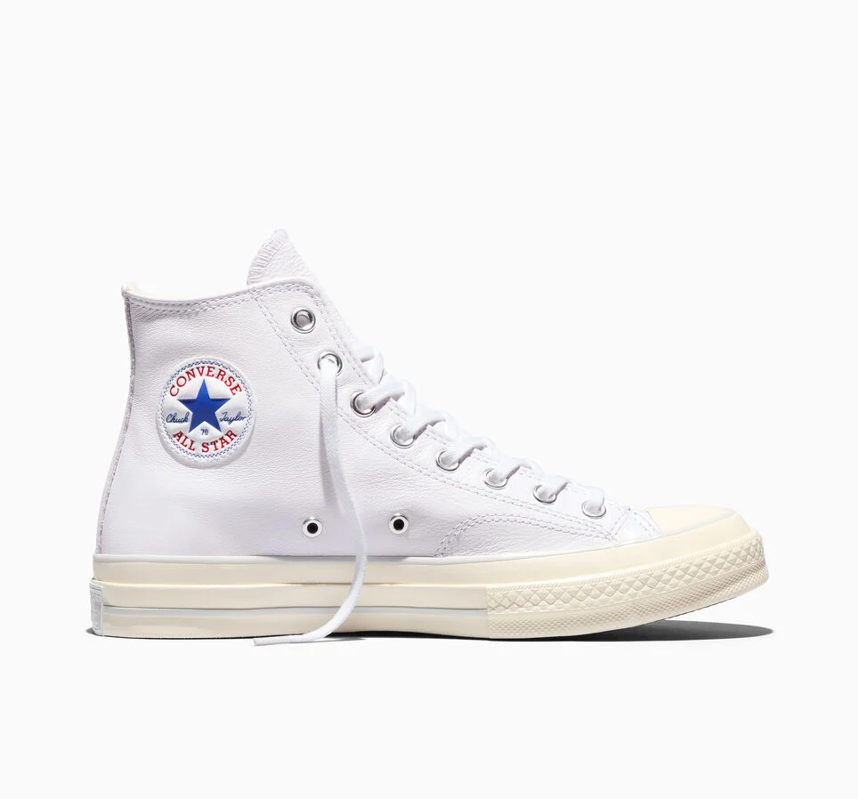 Chuck 70 Leather White/Fossilized/Egret