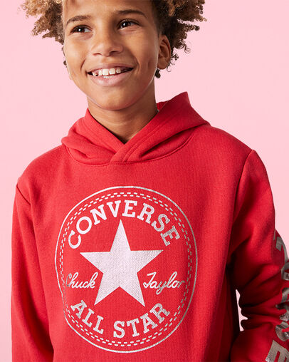 Chuck Taylor Patch Foil Hoodie Emamel Red