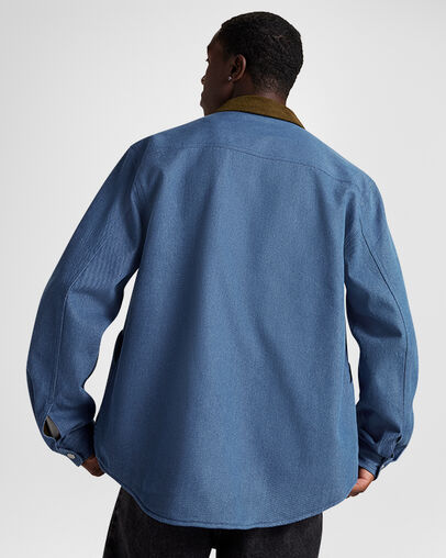 Denim Jacket Medium Light Indigo, Back View