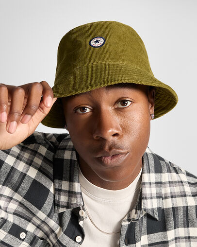 Corduroy Bucket Hat Forest Brew Green
