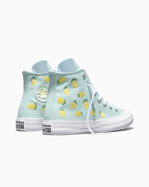Chuck Taylor All Star Embroidered Citrus Big Kids High Top Shoe