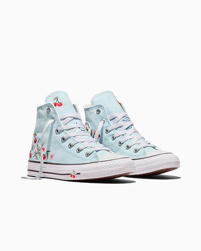 Chuck Taylor All Star Cherry Blossoms Cold Touch/White/Black, Top and Side View