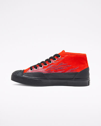 Converse x A$AP NAST Jack Purcell Chukka Archive Flame Cherry Tomato/Black/Black
