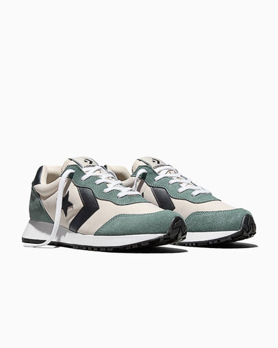 Omega Trainer Suede Classic Ecru/Mineral Brew Grey/White