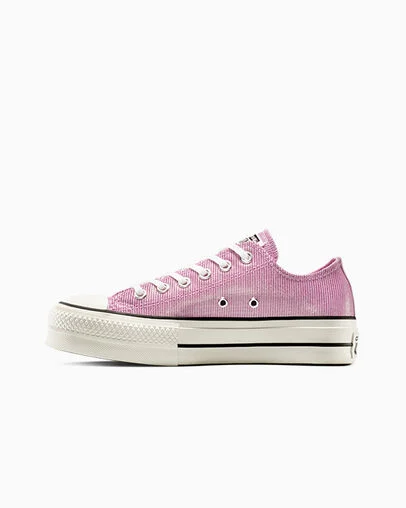 Chuck Taylor All Star Lift Platform Sparkle Cliffside Rose/Egret/Black, Inner Side View