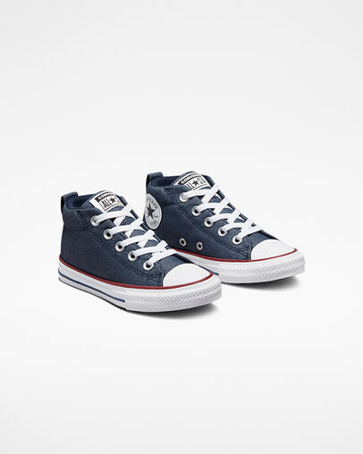 Chuck Taylor All Star Street Summer Twill Navy/Navy/White, Angled View