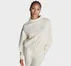 Mock Neck Oversized Sweatshirt Egret