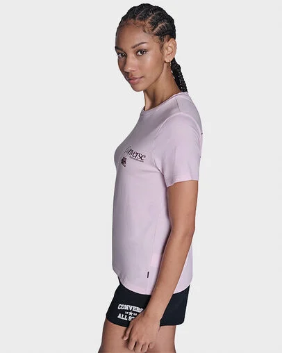 Hanging Shoes T-Shirt New Found Bloom Pink, Back View