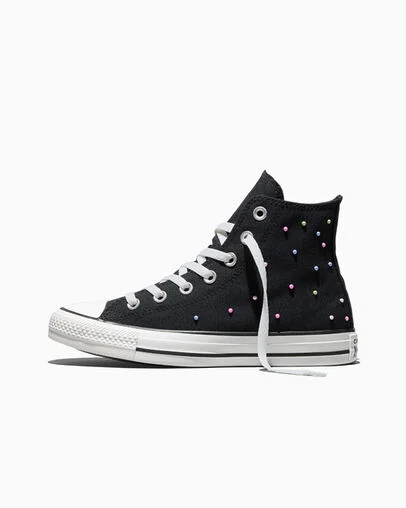 Chuck Taylor All Star Mini Studs Black/Pink/Very Peri Purple, Inner Side View