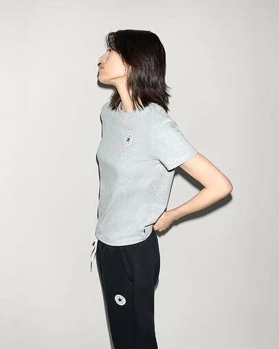 Chuck Taylor Patch T-Shirt Vintage Grey Heather, Back View