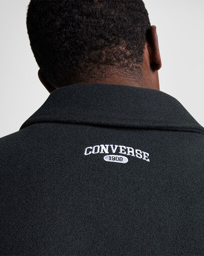 "C" Retro Varsity Jacket Converse Black, Detail View