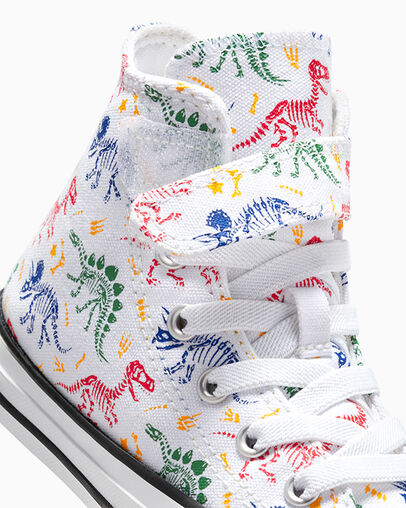 Chuck Taylor All Star Easy-On Dinos White/Red/Green, Detail Angle View