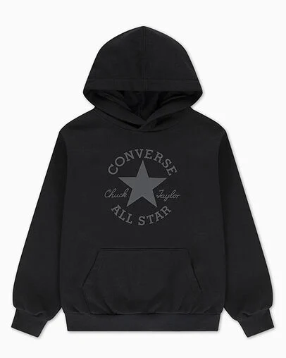 Chuck Taylor Pullover Hoodie Black/Dark Matter, Detail View