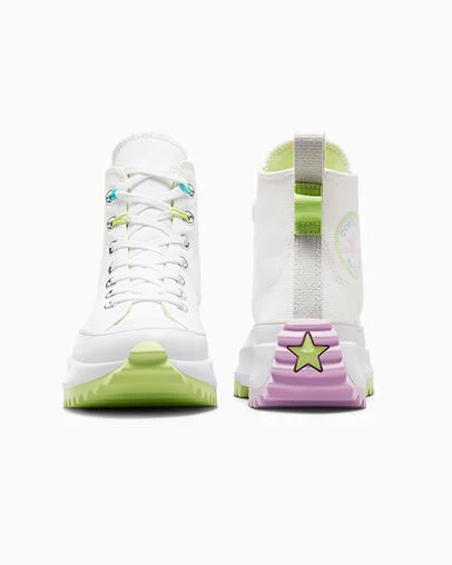 Run Star Hike Platform Utility Pop White/Citron This/Fossilized, Heel View