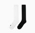 2-Pack Women's Slouchy High Crew Socks Black/White