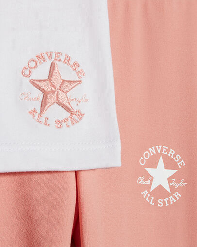 Boxy T-Shirt and Legging Set Flamingo Fade, Full Body View